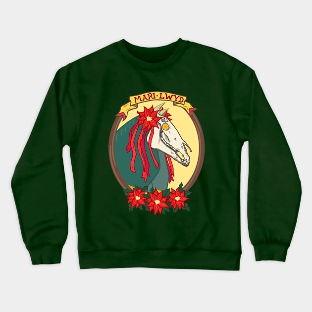 Mari Lywd Christmas Crewneck Sweatshirt by SaltDream